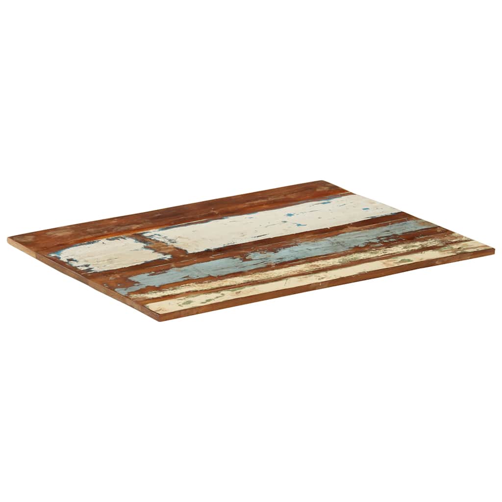 Rectangular Table Top 70x90 cm 15-16 mm Solid Reclaimed Wood