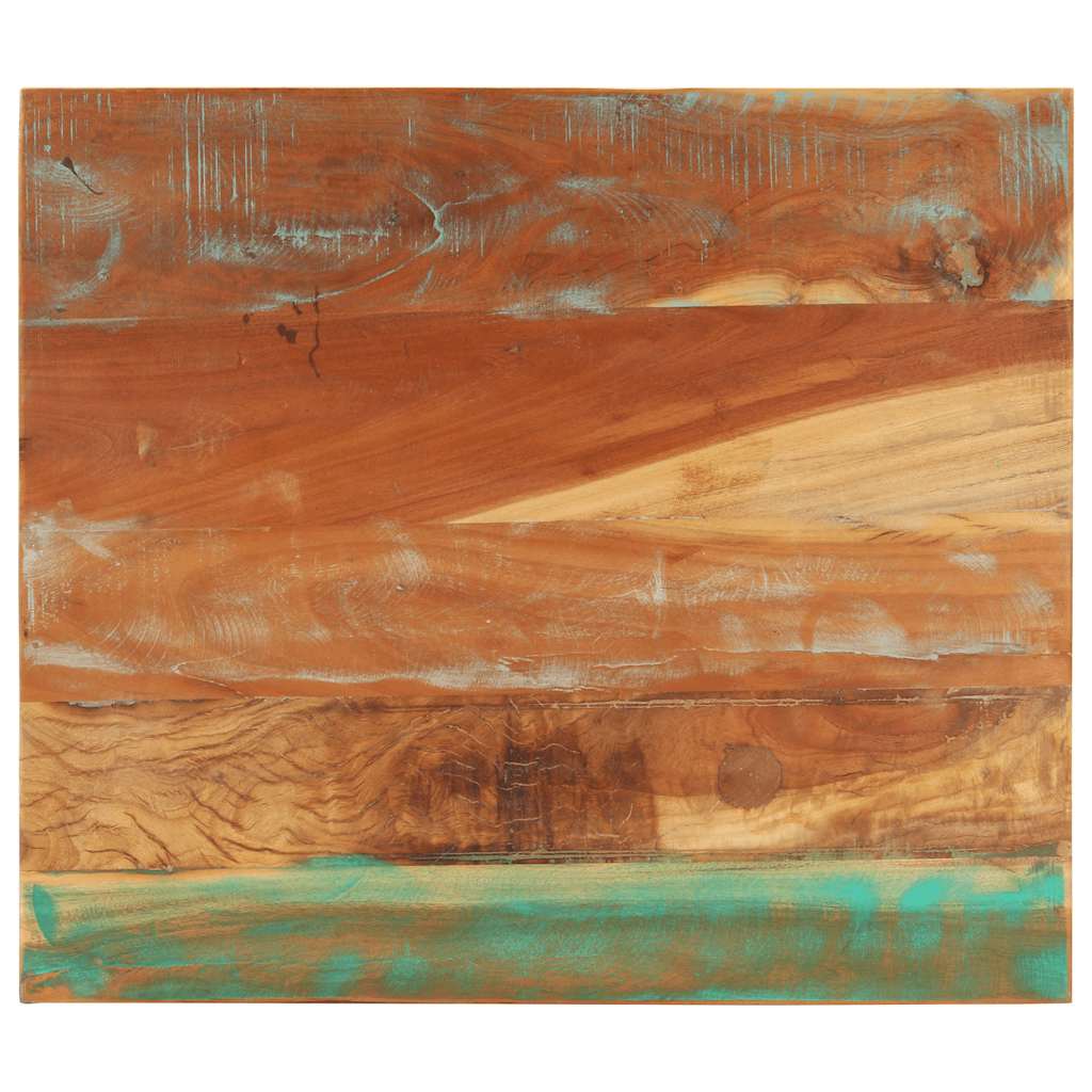Rectangular Table Top 70x80 cm 25-27 mm Solid Reclaimed Wood