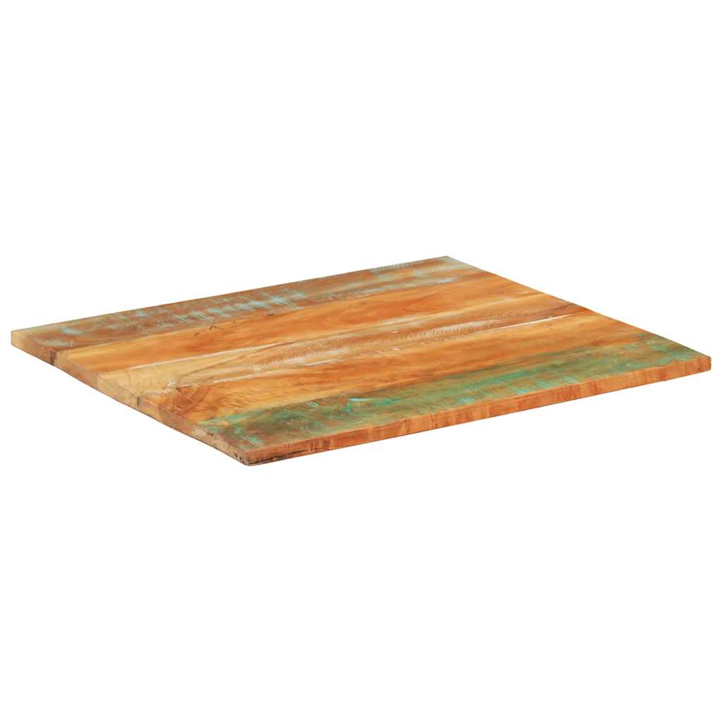 Rectangular Table Top 70x80 cm 25-27 mm Solid Reclaimed Wood
