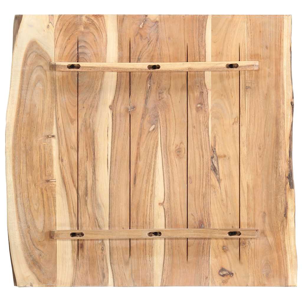 Table Top Solid Acacia Wood 58x(50-60)x3.8 cm