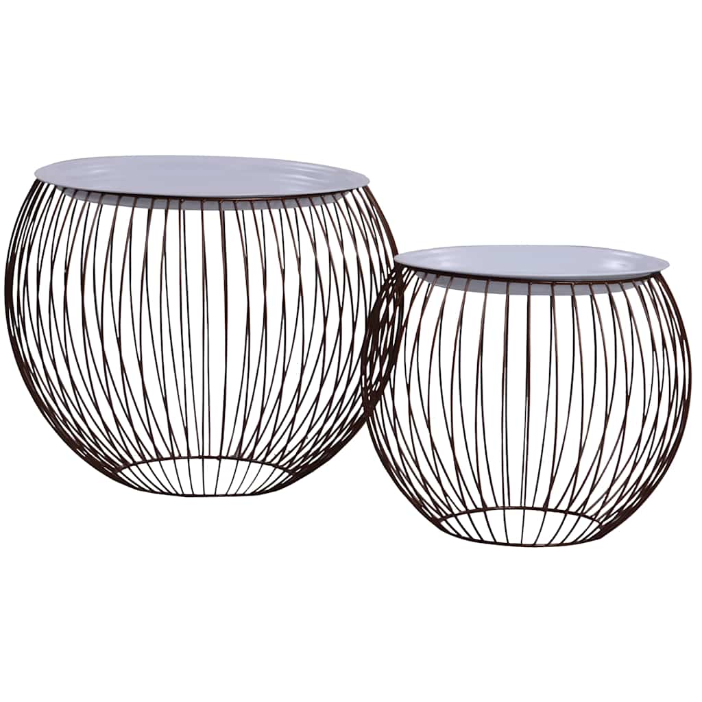 287660 vidaXL Coffee Table 2 pcs Gold