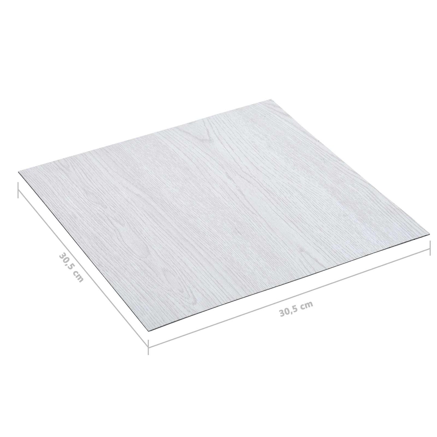 Flooring Planks White Wood 5.11 m² 55 pcs PVC
