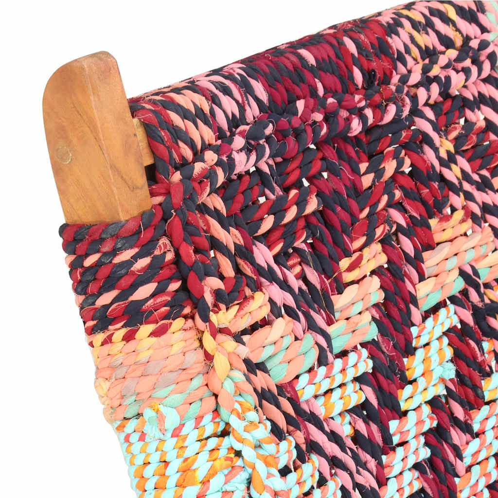 Chindi Folding Chair Multicolours Fabric