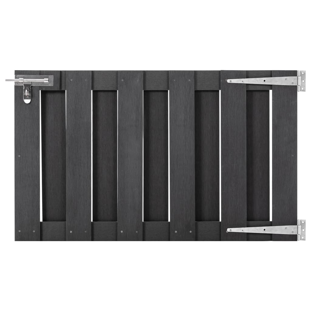 49081 vidaXL Garden Gate WPC 100x60 cm Grey