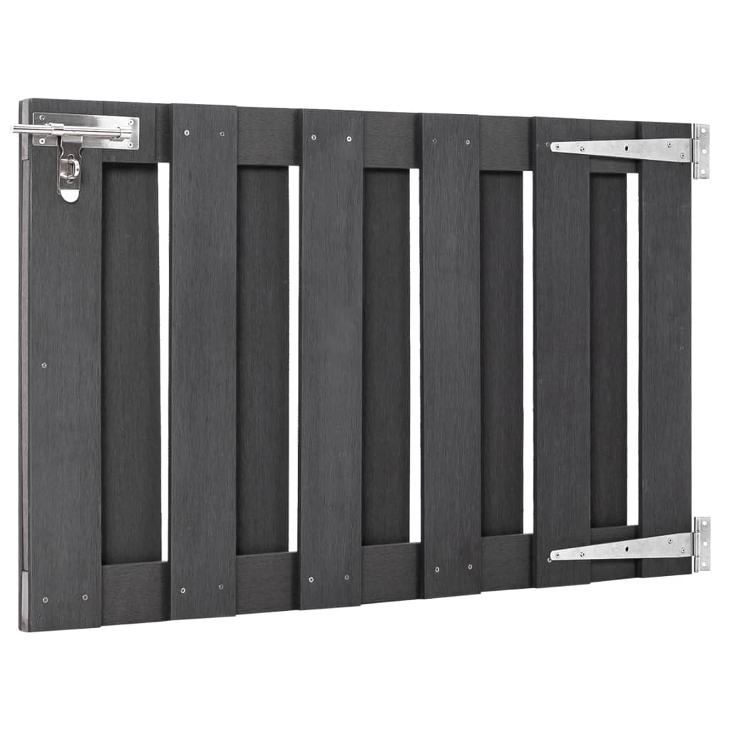 49081 vidaXL Garden Gate WPC 100x60 cm Grey
