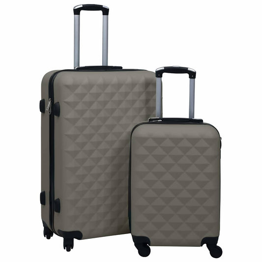 92432 vidaXL Hardcase Trolley Set 2 pcs Anthracite ABS