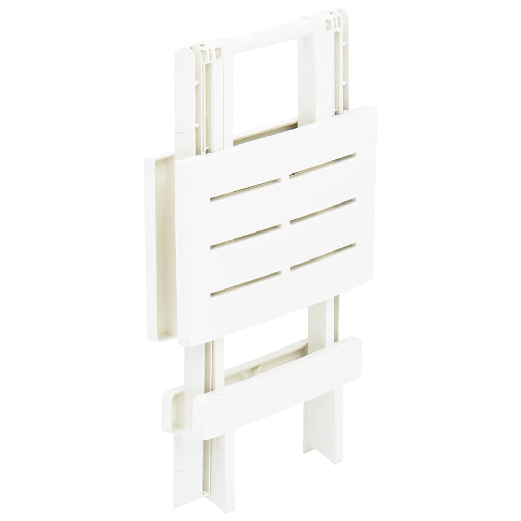 Folding Garden Table White 45x43x50 cm Plastic