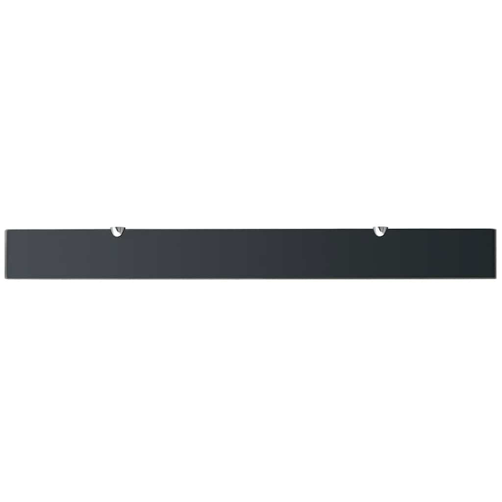 Floating Shelves 2 pcs Glass 100x10 cm 8 mm