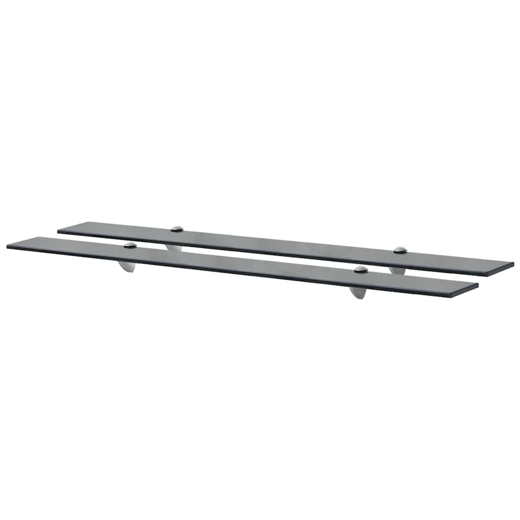 Floating Shelves 2 pcs Glass 100x20 cm 8 mm