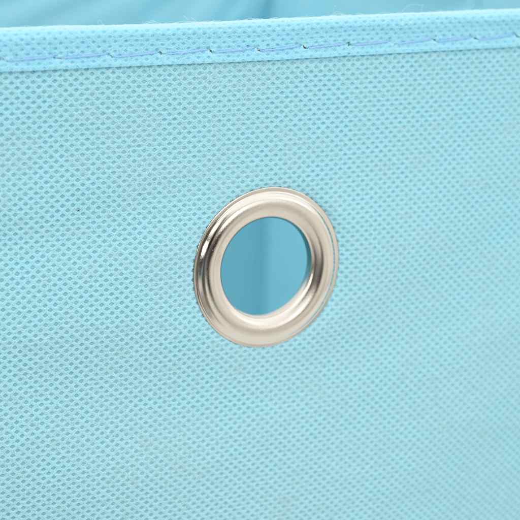 Storage Box | Set of 10 | Baby Blue | Non-woven fabric (100% polyester)