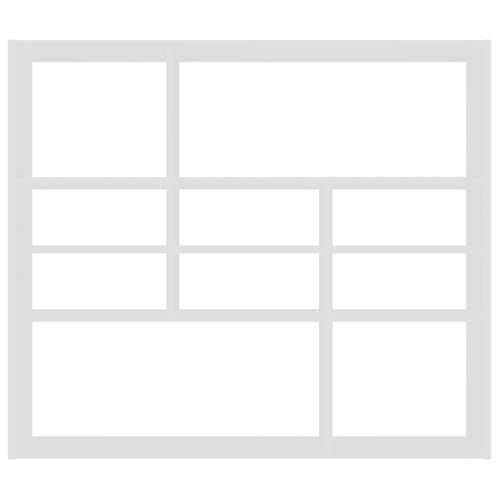 Wall Shelf White 90x16x78 cm Engineered Wood