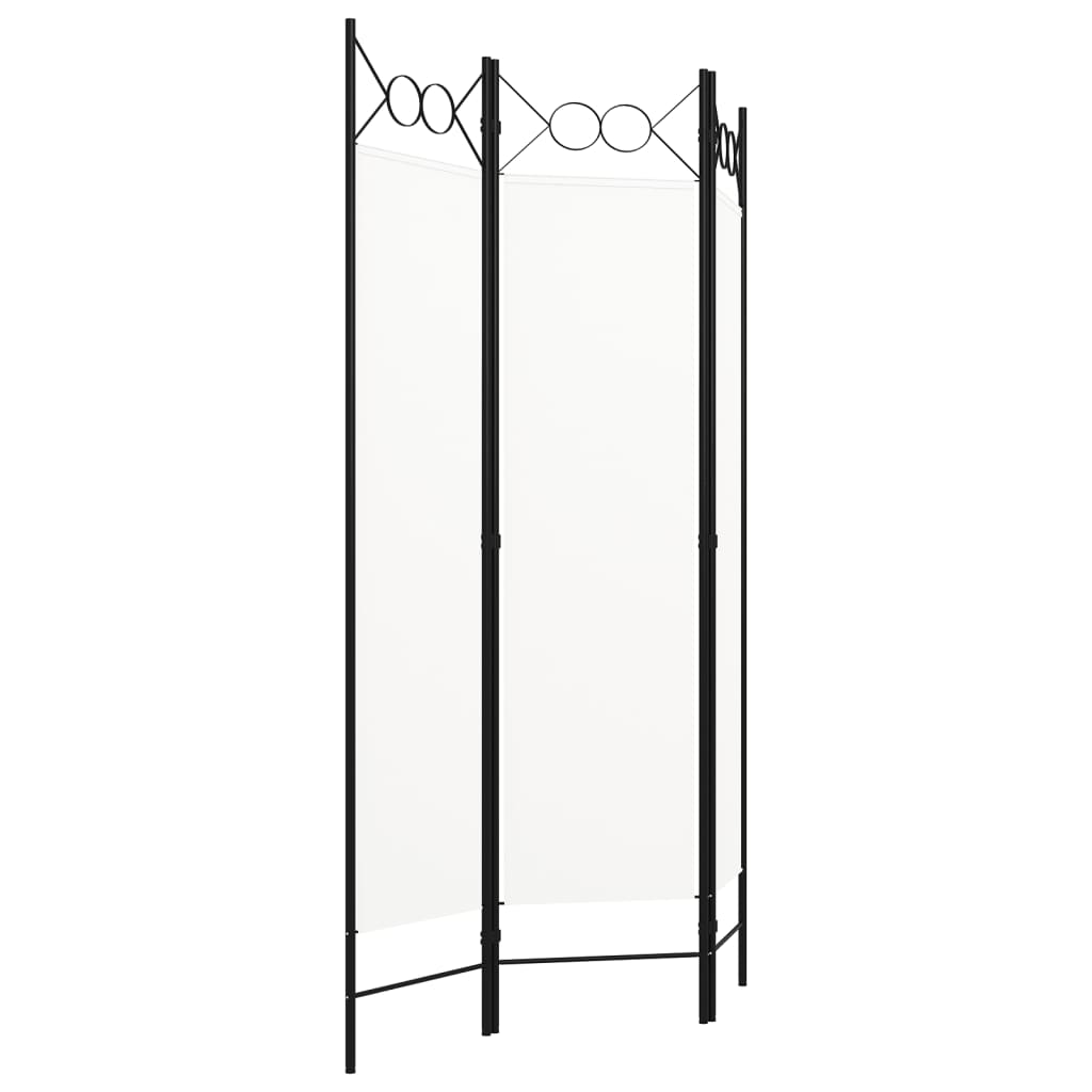 320699 vidaXL 3-Panel Room Divider White 120x180 cm