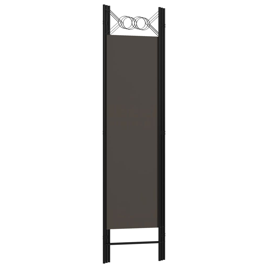 320701 vidaXL 3-Panel Room Divider Anthracite 120x180 cm