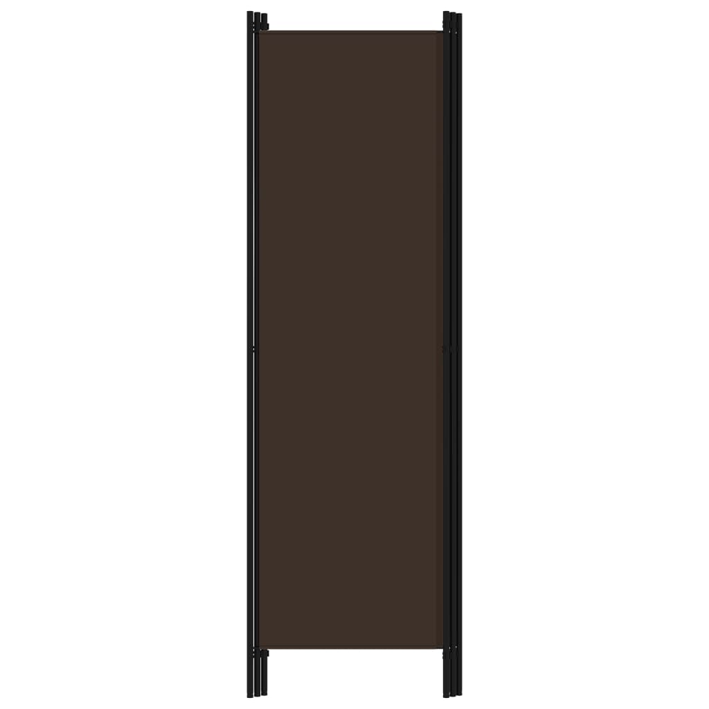 320716 vidaXL 3-Panel Room Divider Brown 150x180 cm