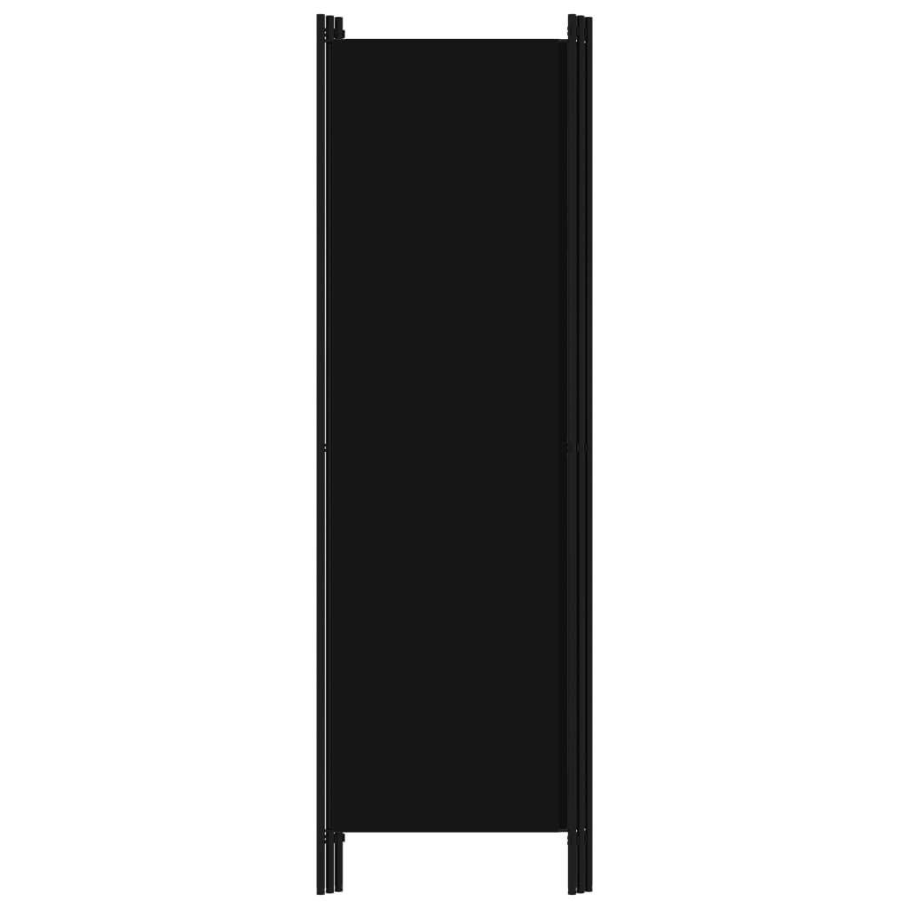 320718 vidaXL 3-Panel Room Divider Black 150x180 cm