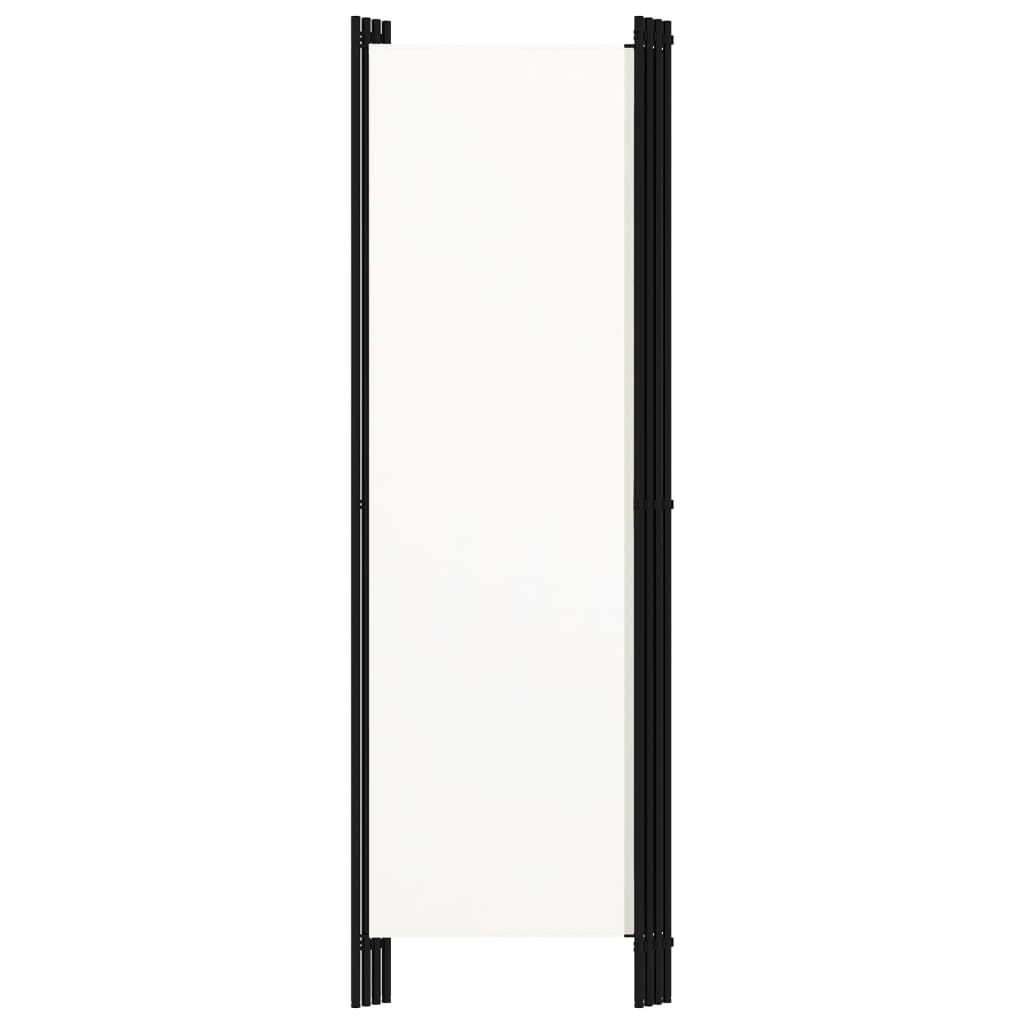 320719 vidaXL 4-Panel Room Divider White 200x180 cm