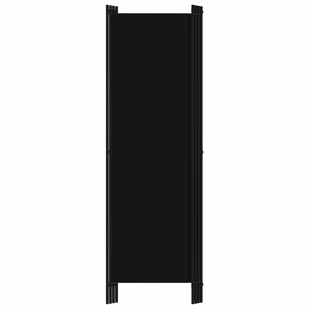320722 vidaXL 4-Panel Room Divider Black 200x180 cm