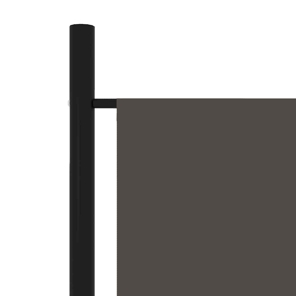320725 vidaXL 5-Panel Room Divider Anthracite 250x180 cm