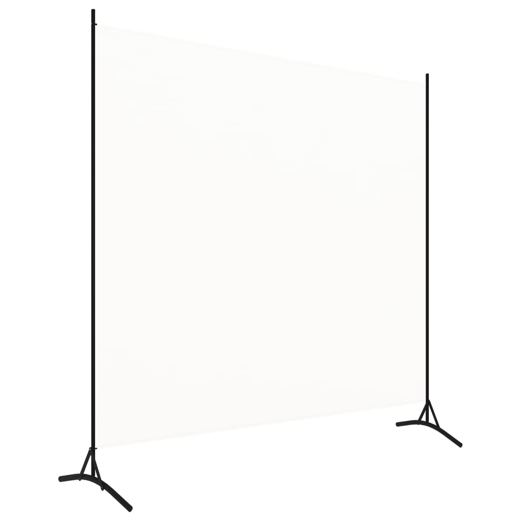320735 vidaXL Room Divider White 175x180 cm Fabric