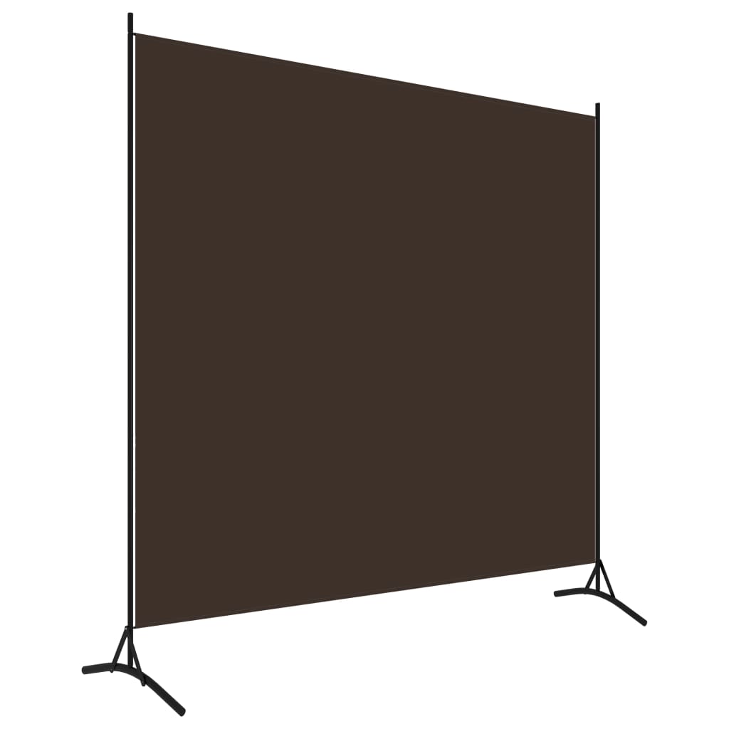 320736 vidaXL Room Divider Brown 175x180 cm Fabric