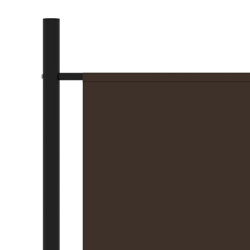 320736 vidaXL Room Divider Brown 175x180 cm Fabric