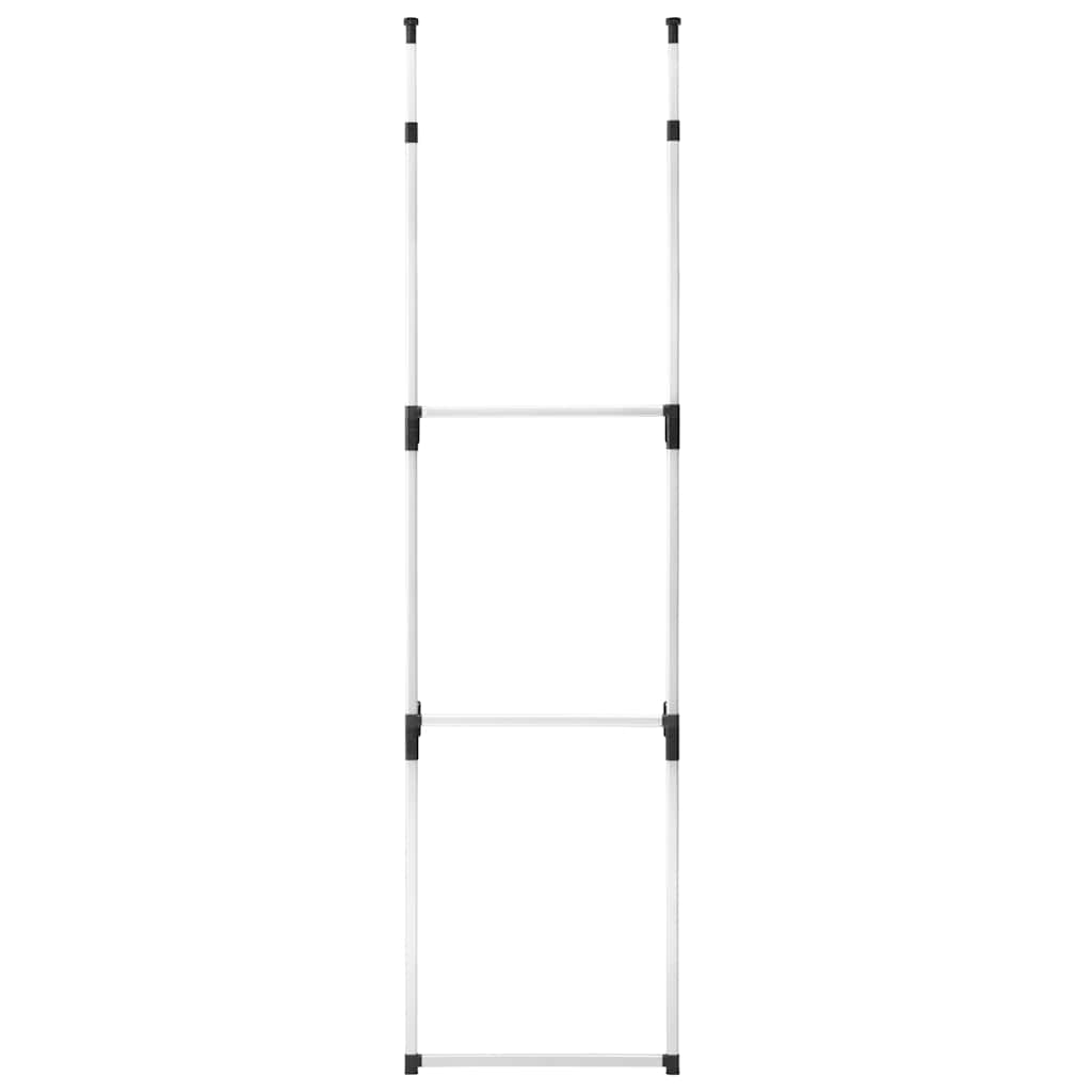 Telescopic Wardrobe System with Rods Aluminium
