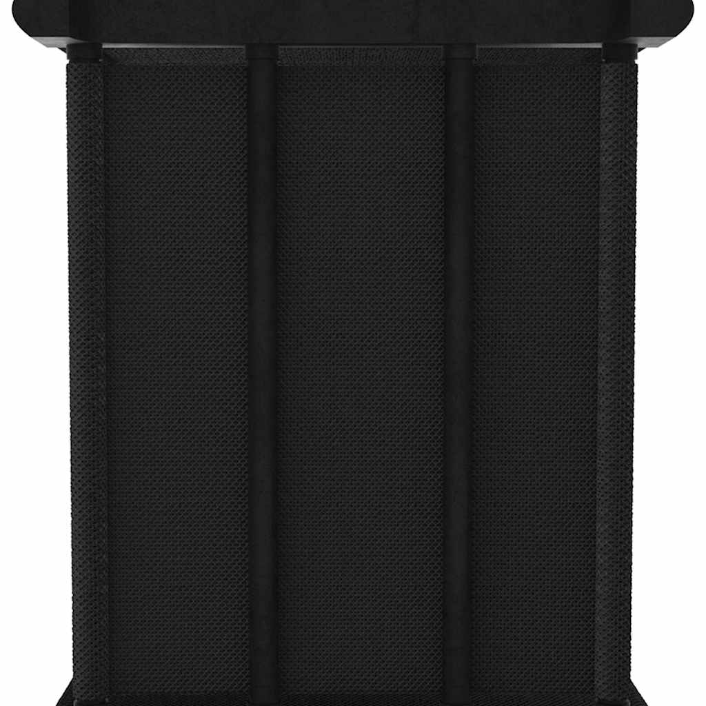 15-Cube Display Shelf with Boxes Black 103x30x175.5 cm Fabric
