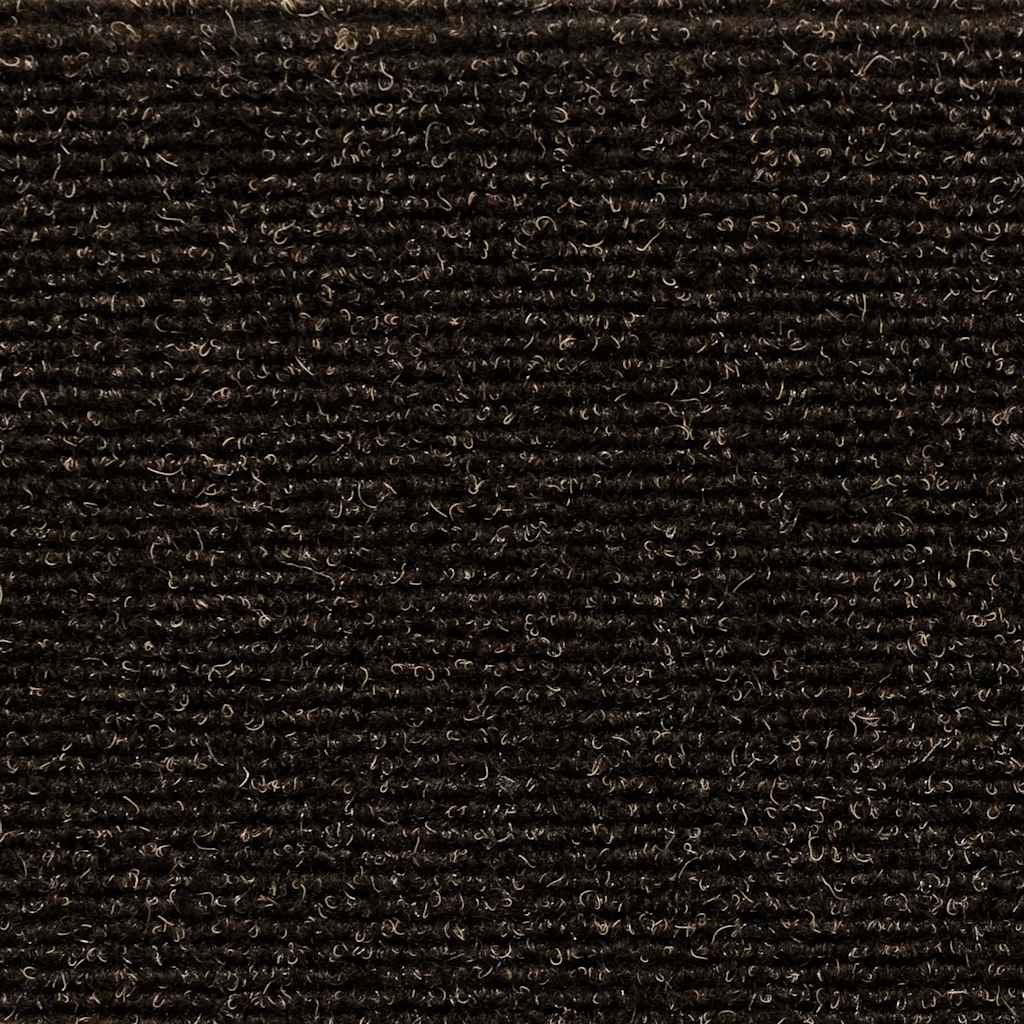 Stair Mat | Set of 15 | Dark brown | Needle-punched fabric (100% PP)