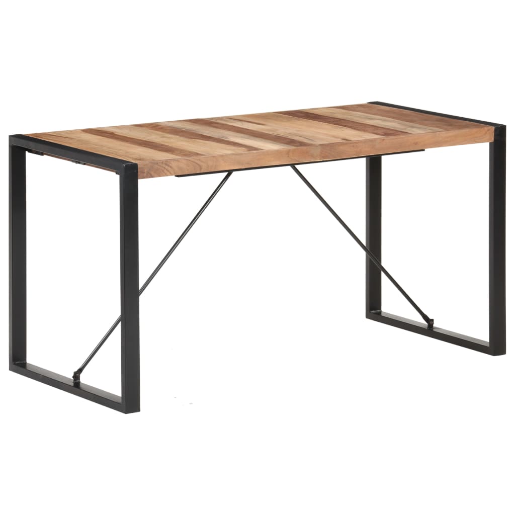 Dining Table 140x70x75 cm Solid Wood