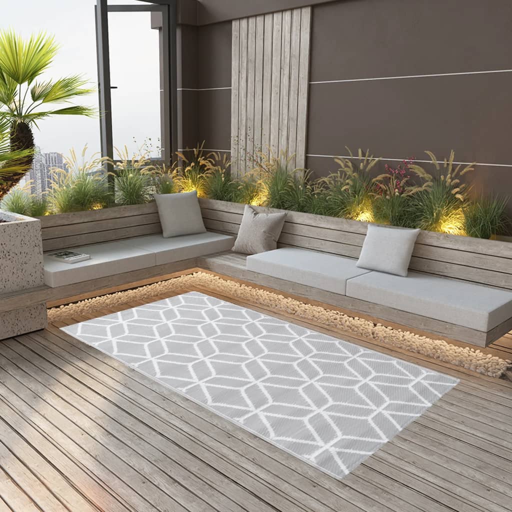 Outdoor Carpet ARAKIL Grey 120x180 cm PP