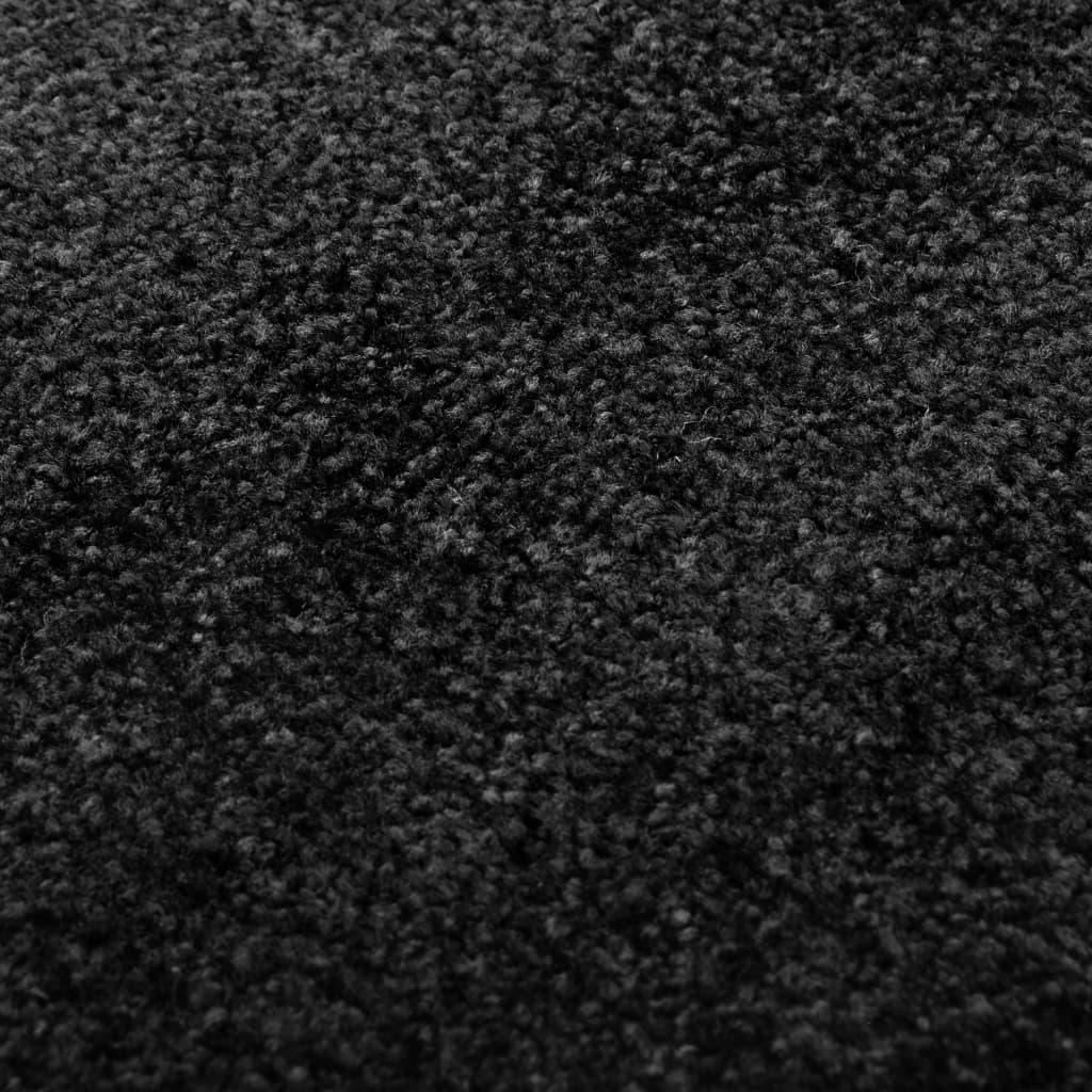 Doormat Washable Black 40x60 cm