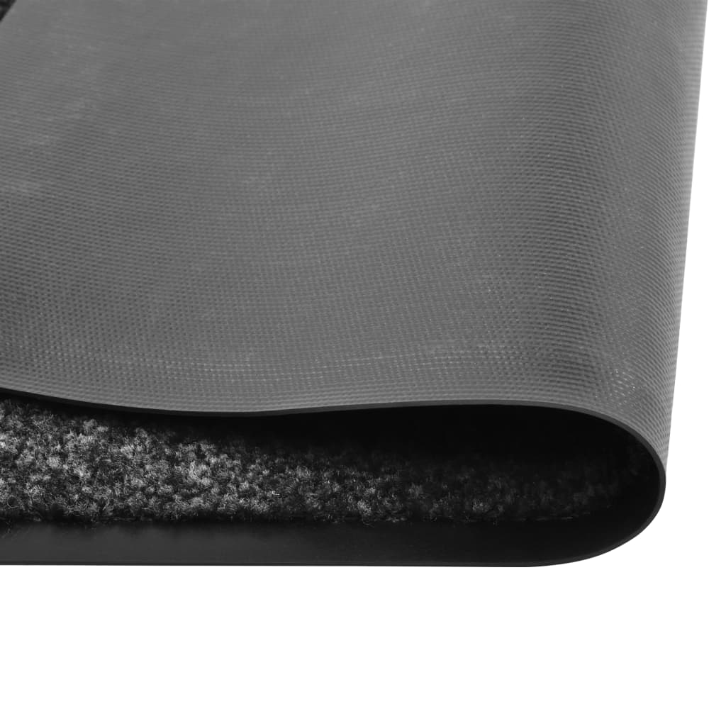 Doormat Washable Black 120x180 cm