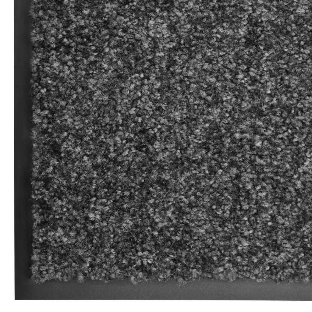 Doormat Washable Anthracite 90x120 cm