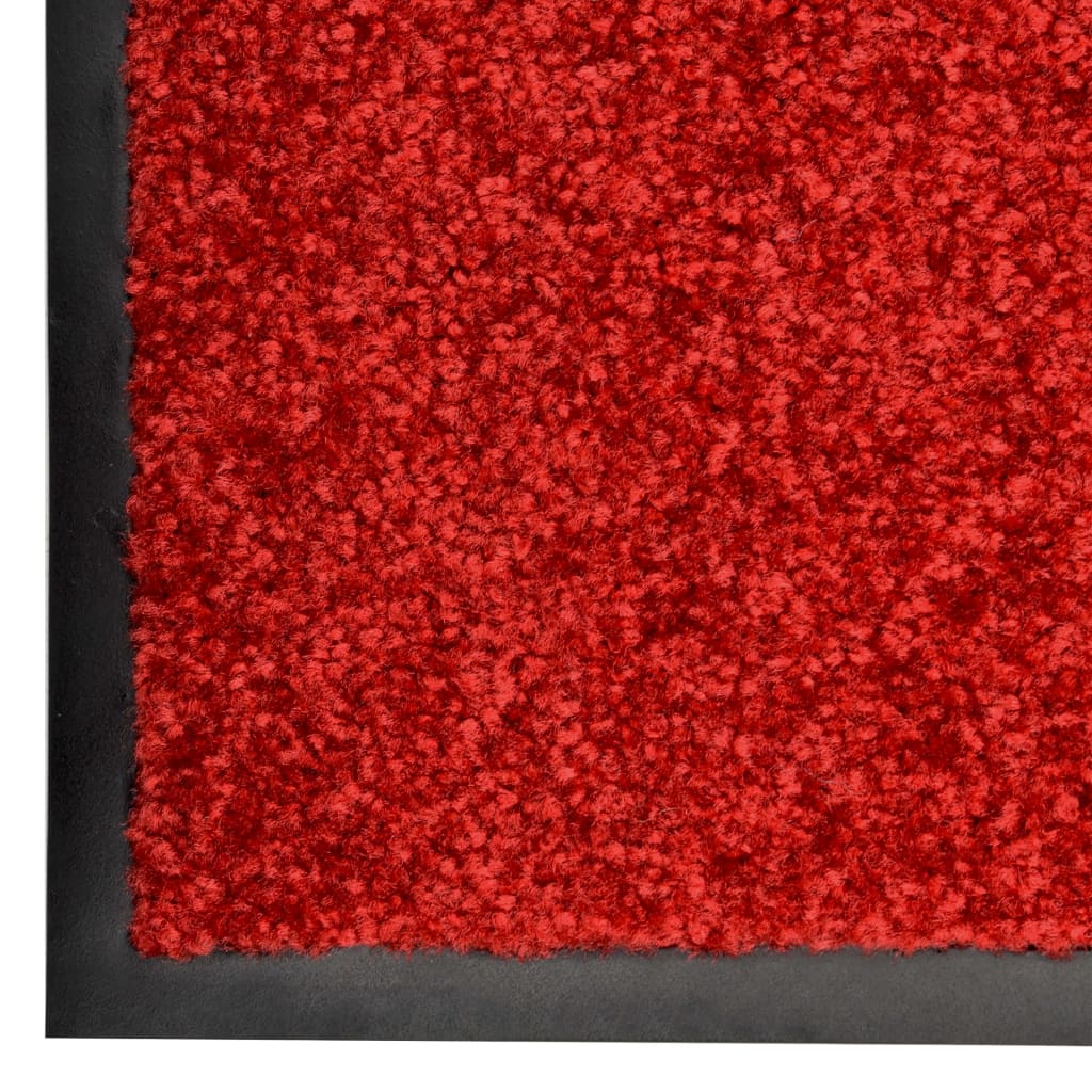 Doormat Washable Red 90x150 cm