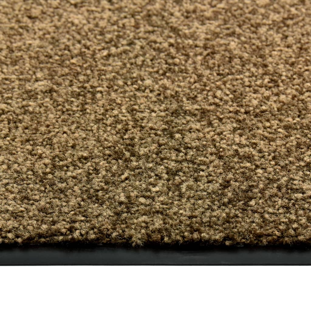 Doormat Washable Brown 40x60 cm