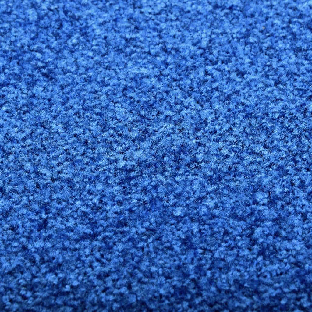 Doormat Washable Blue 60x90 cm