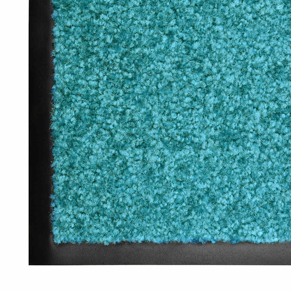 323459 vidaXL Doormat Washable Cyan 60x180 cm