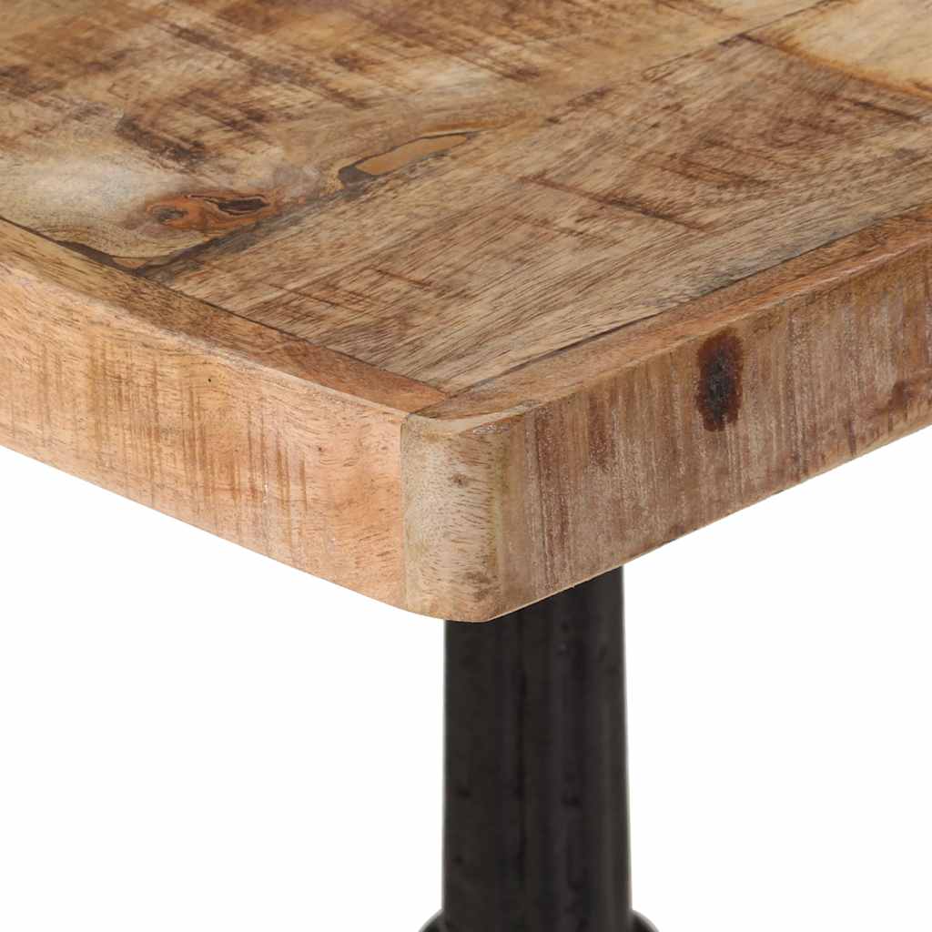 321084 vidaXL Bistro Table 60x60x77 cm Rough Mango Wood