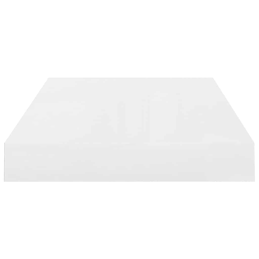 Floating Wall Shelf High Gloss White 40x23.5x3.8 cm MDF