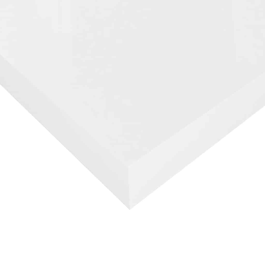 Floating Wall Shelf High Gloss White 40x23.5x3.8 cm MDF