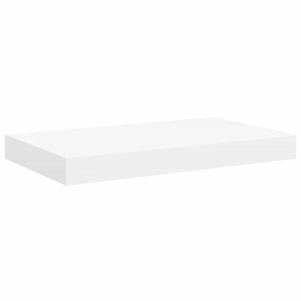 Floating Wall Shelf White 40x23.5x3.8 cm MDF