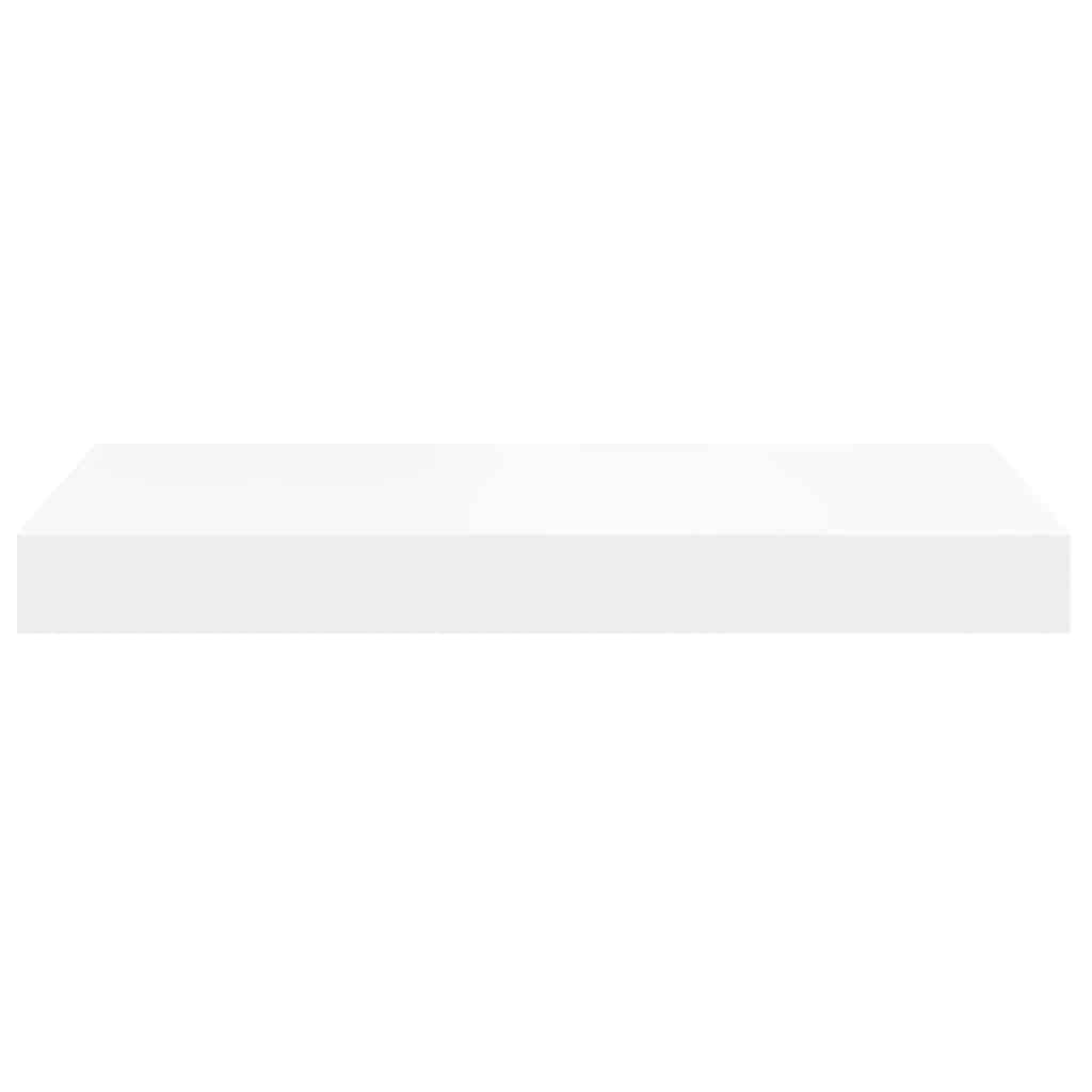 Floating Wall Shelf White 40x23.5x3.8 cm MDF