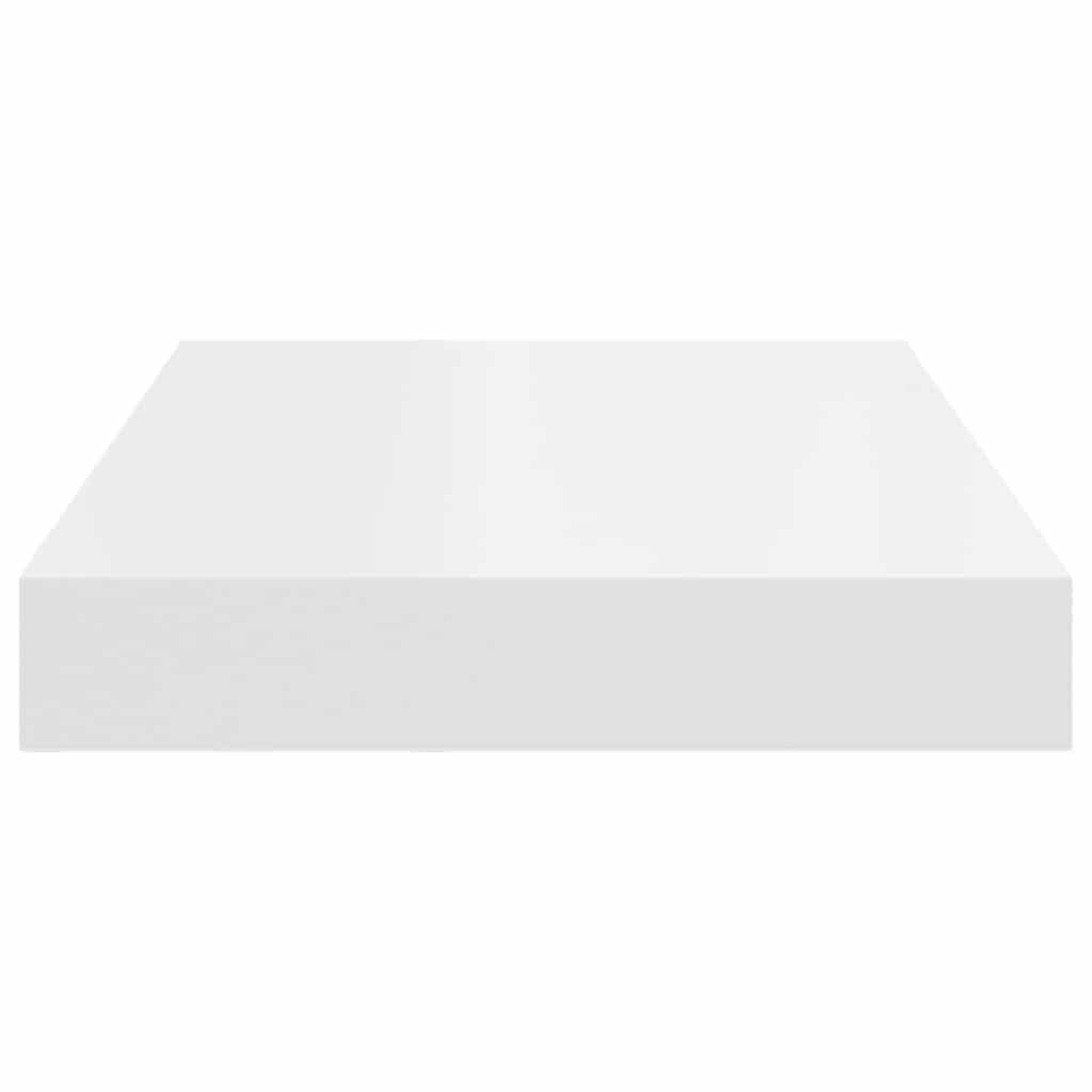Floating Wall Shelf White 40x23.5x3.8 cm MDF