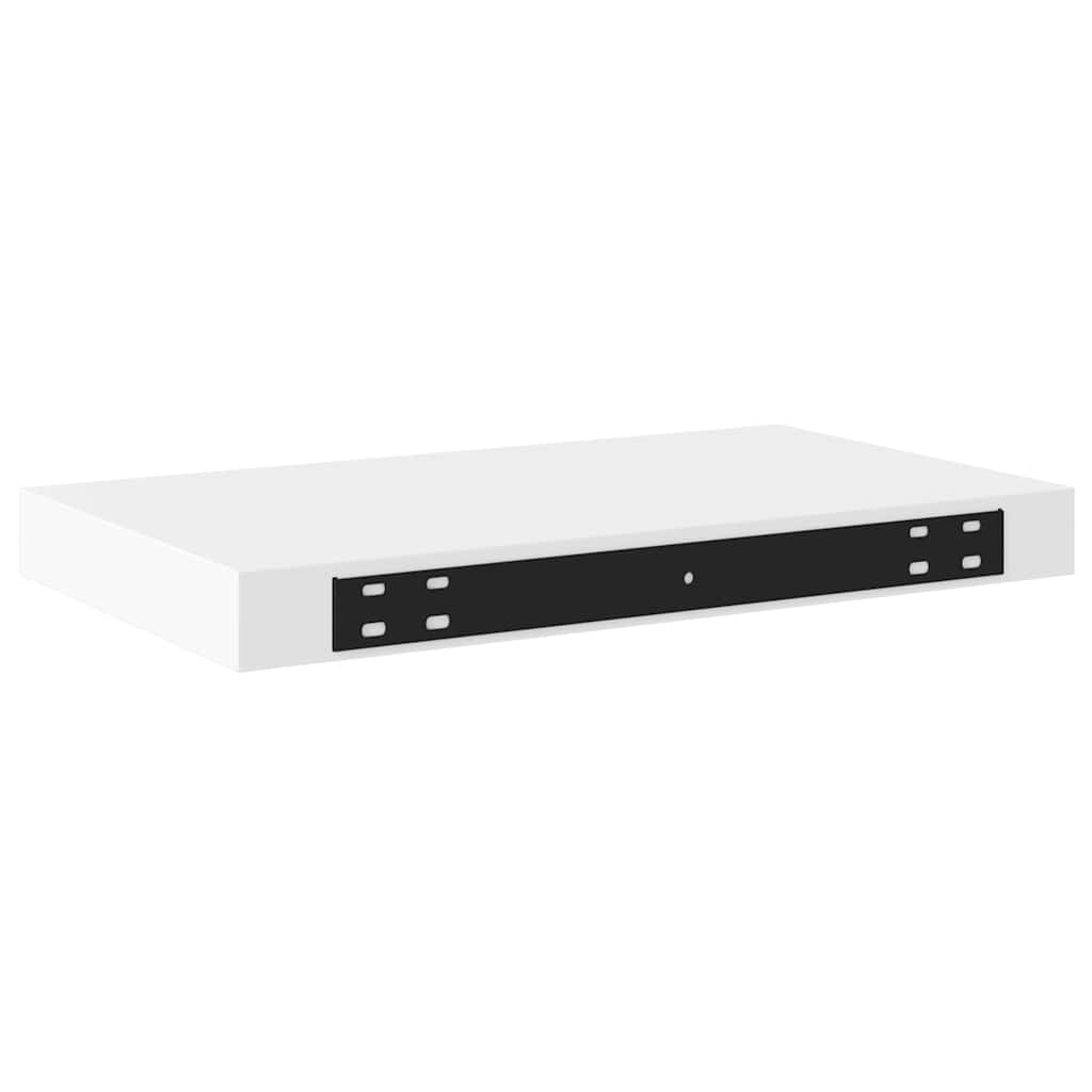 Floating Wall Shelf White 40x23.5x3.8 cm MDF