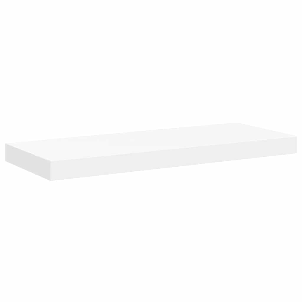Floating Wall Shelf White 60x23.5x3.8 cm MDF