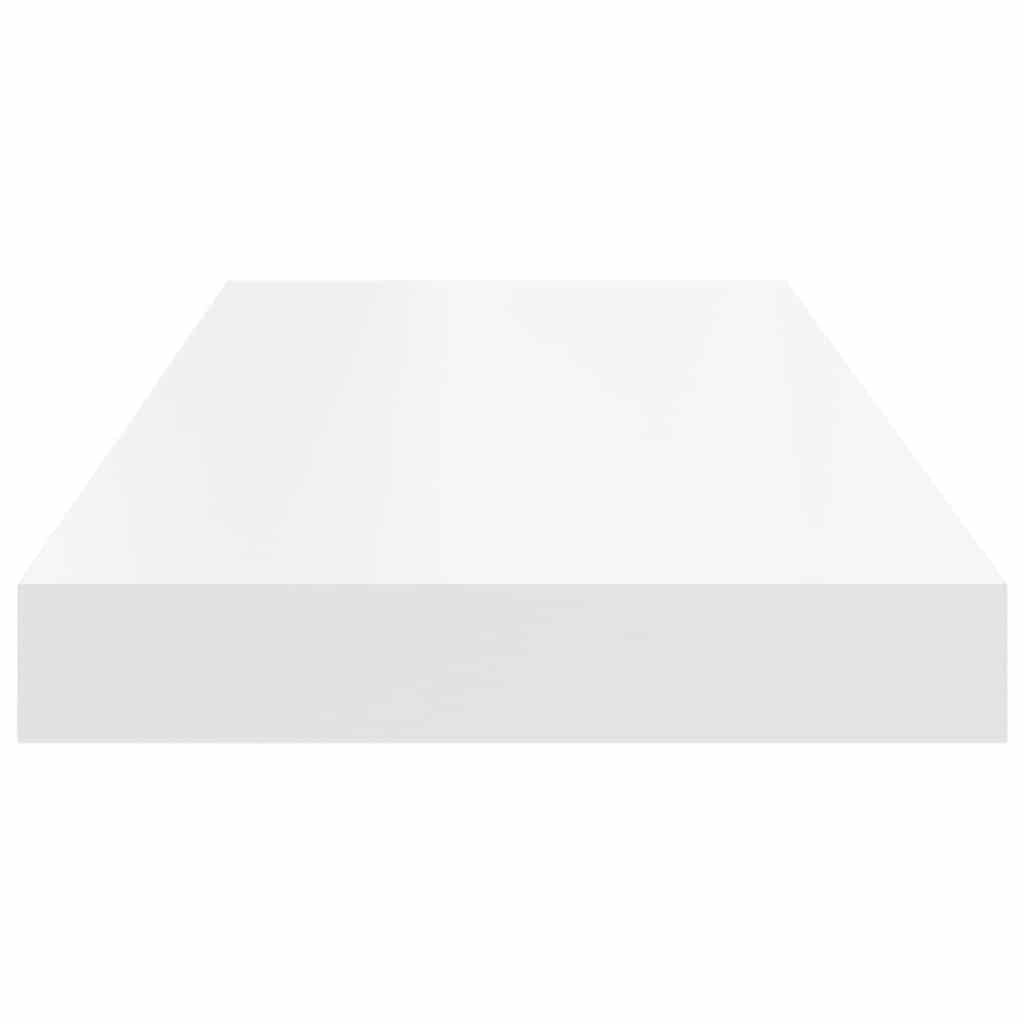 Floating Wall Shelf White 60x23.5x3.8 cm MDF