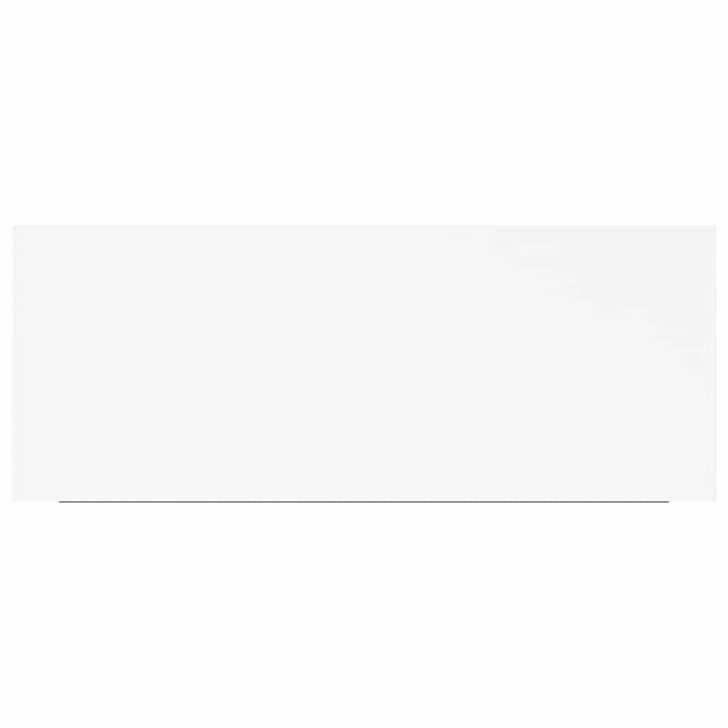 Floating Wall Shelf White 60x23.5x3.8 cm MDF