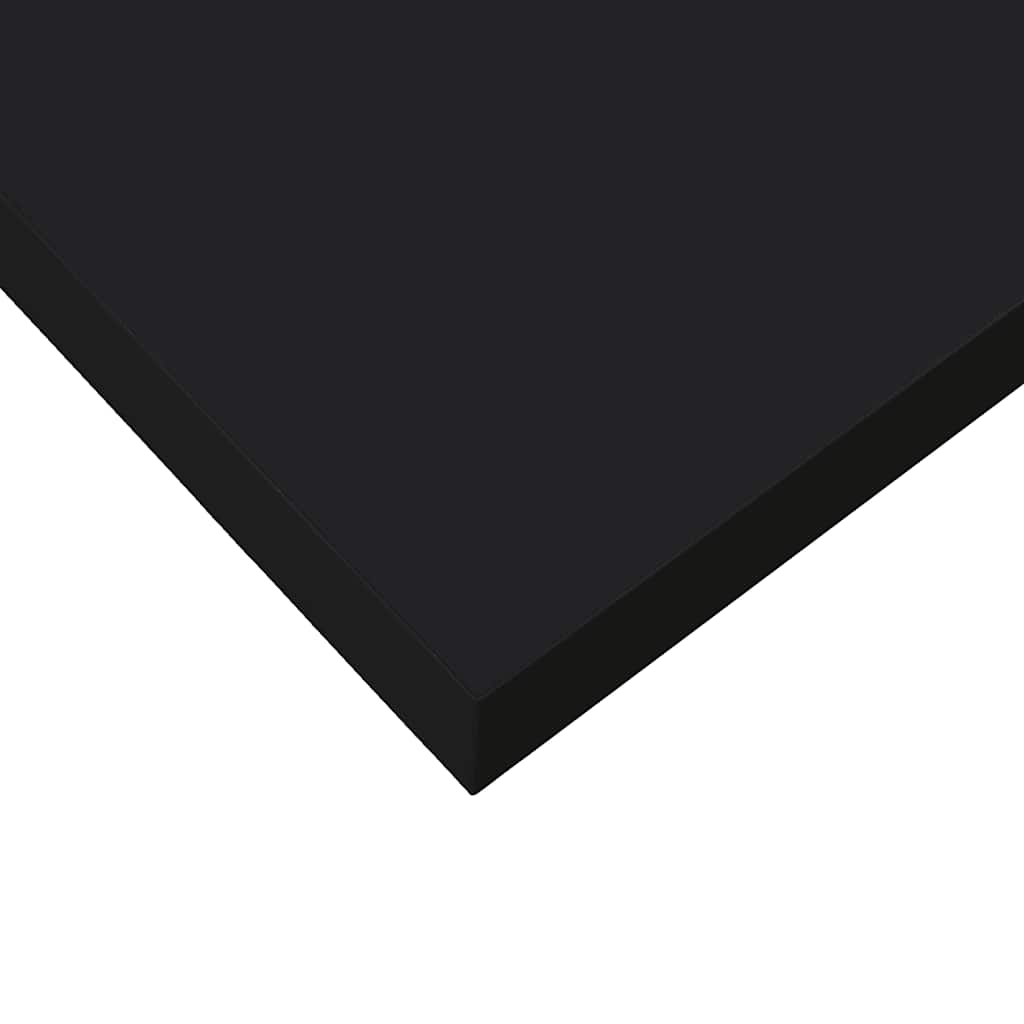 Floating Wall Shelf Black 40x23.5x3.8 cm MDF