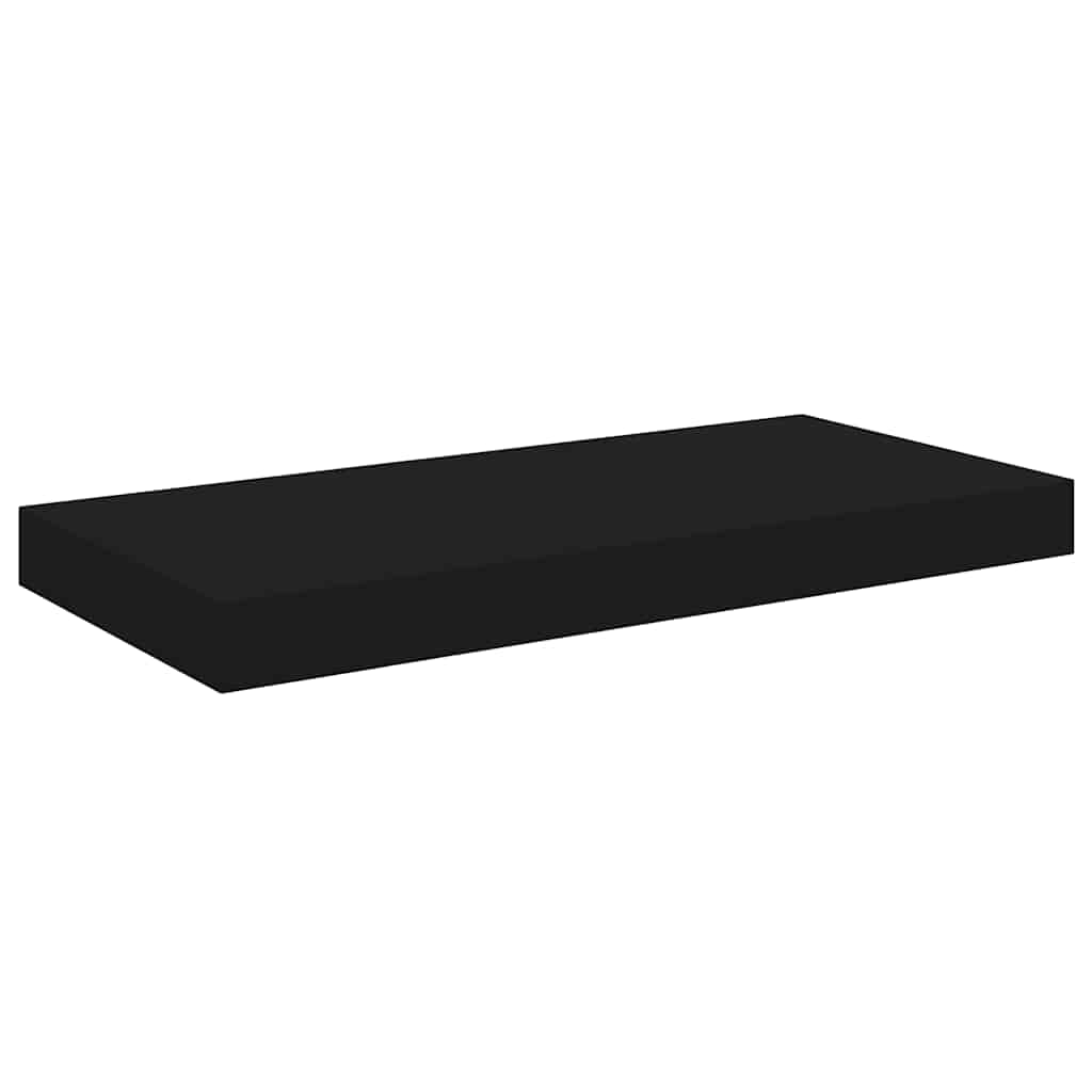 Floating Wall Shelves 4 pcs Black 50x23.5x3.8 cm MDF