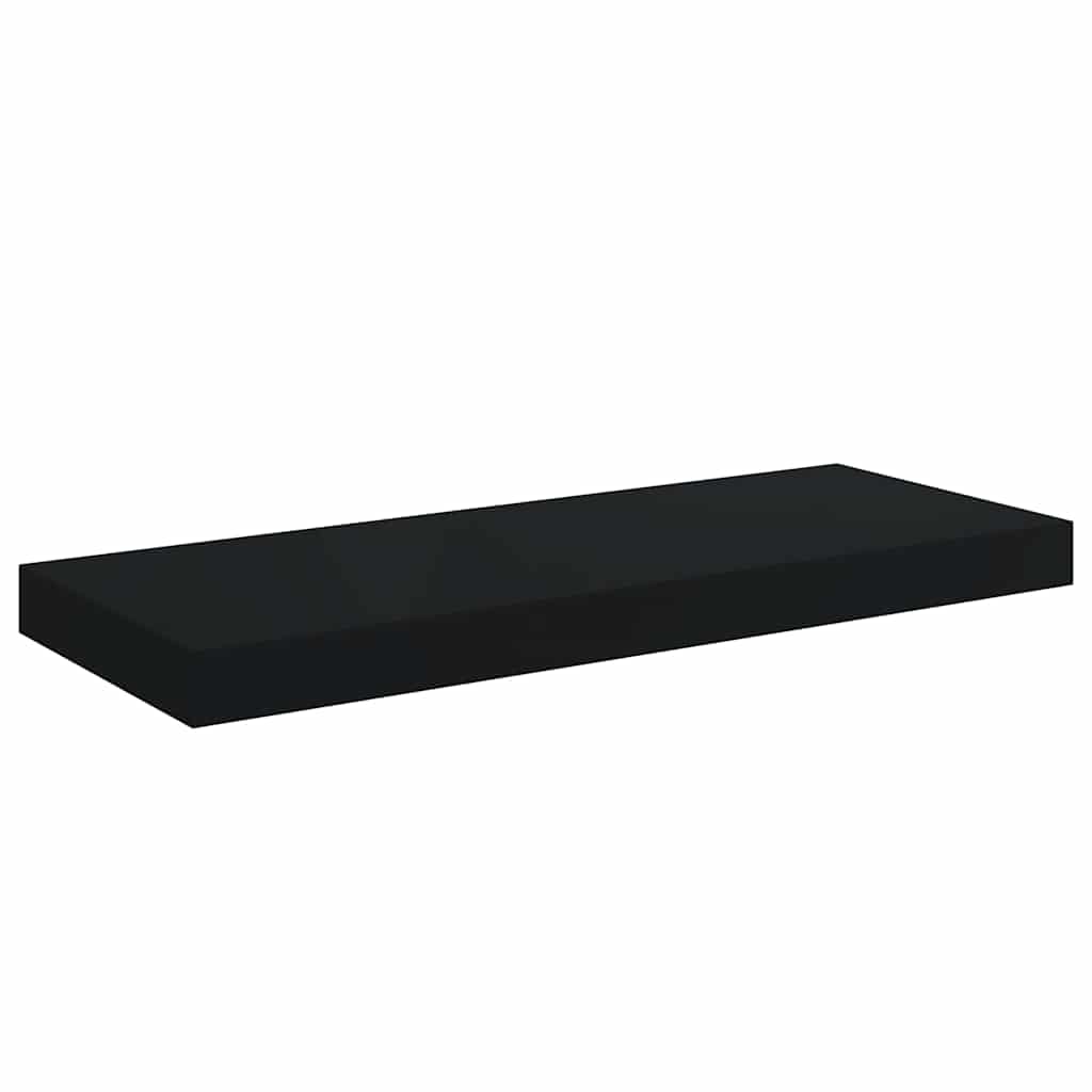 323832 vidaXL Floating Wall Shelf Black 60x23,5x3,8 cm MDF
